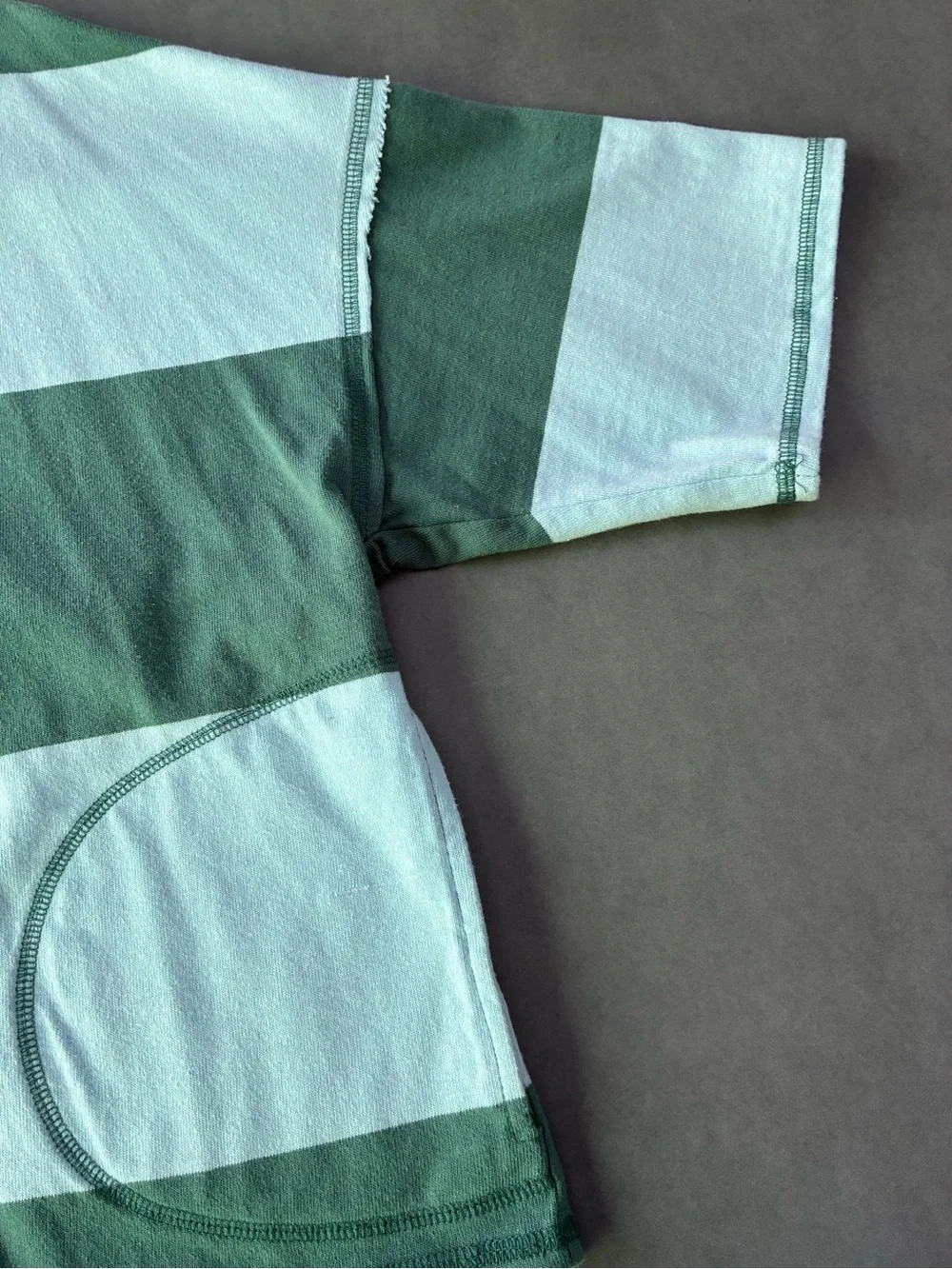 Free People Movement Retro Rugby Striped Pullover & Shorts Set Heritage Green - Picture 7 of 11